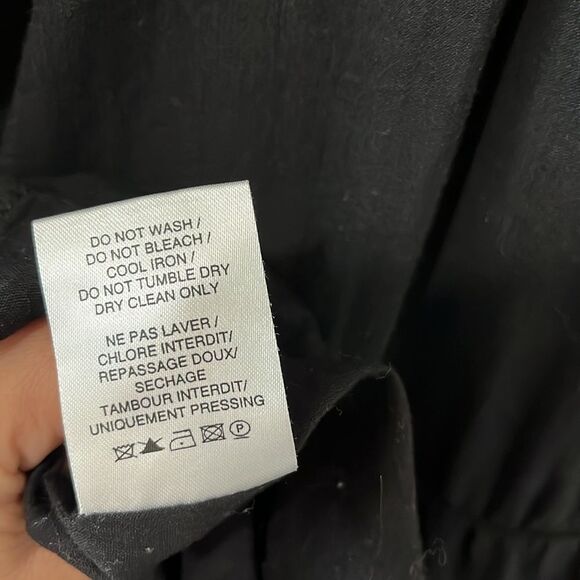 IRO Caity Embroidered Mini Dress, Black/Navy, Size 8 (40) - Picture 13 of 13